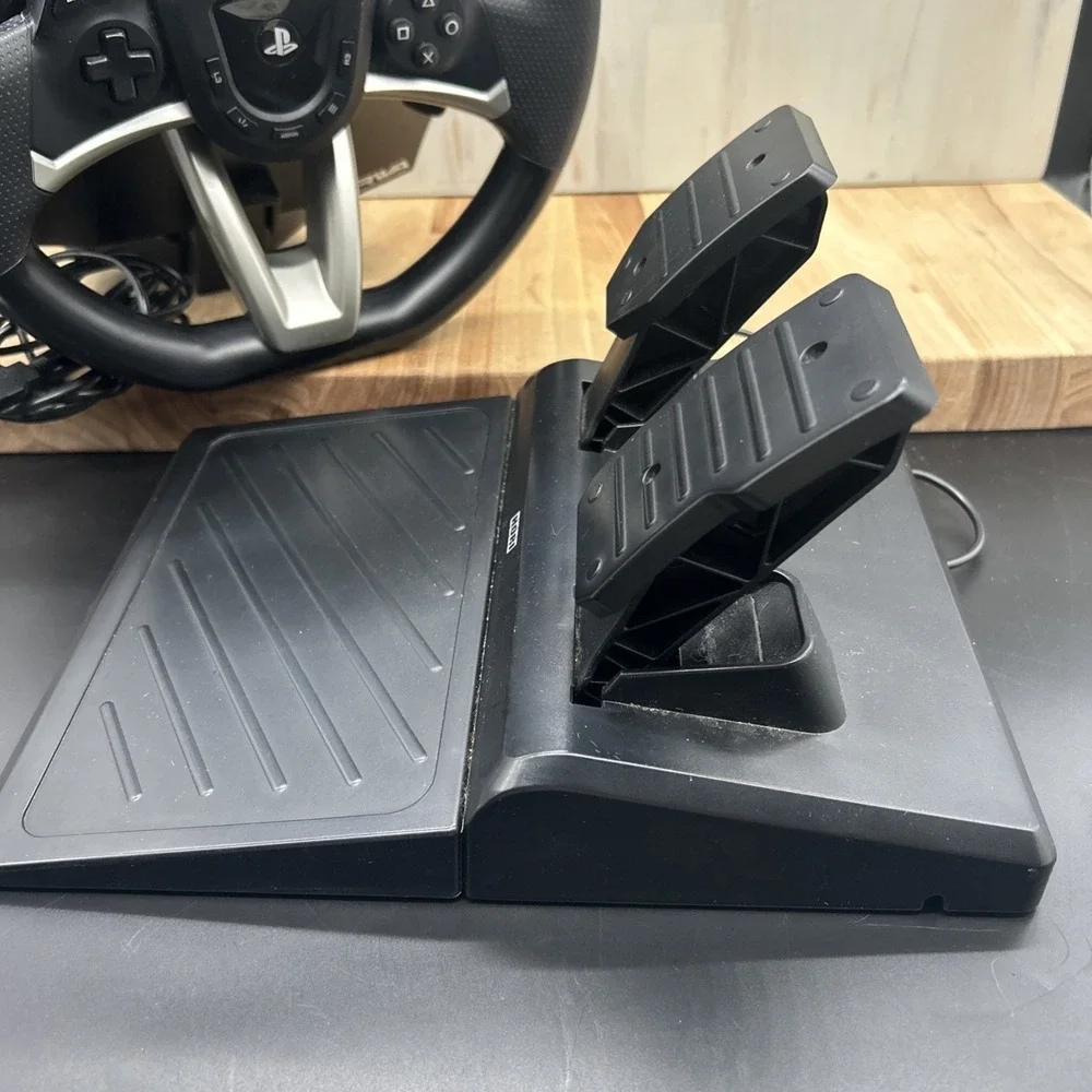 PlayStation RWA Steering Wheel Plus Pedals Compatible with PS5, PS4, PC Tested